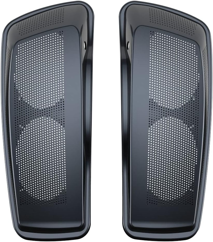 Advanblack Saddlebag Dual 6x9 Speaker lids, Audio Covers Fit for H-D Touring, Road Glide, Street Glide Special, Road King, 2014 2015 2016 2017 2018 2019 2020 2021 2022 2023