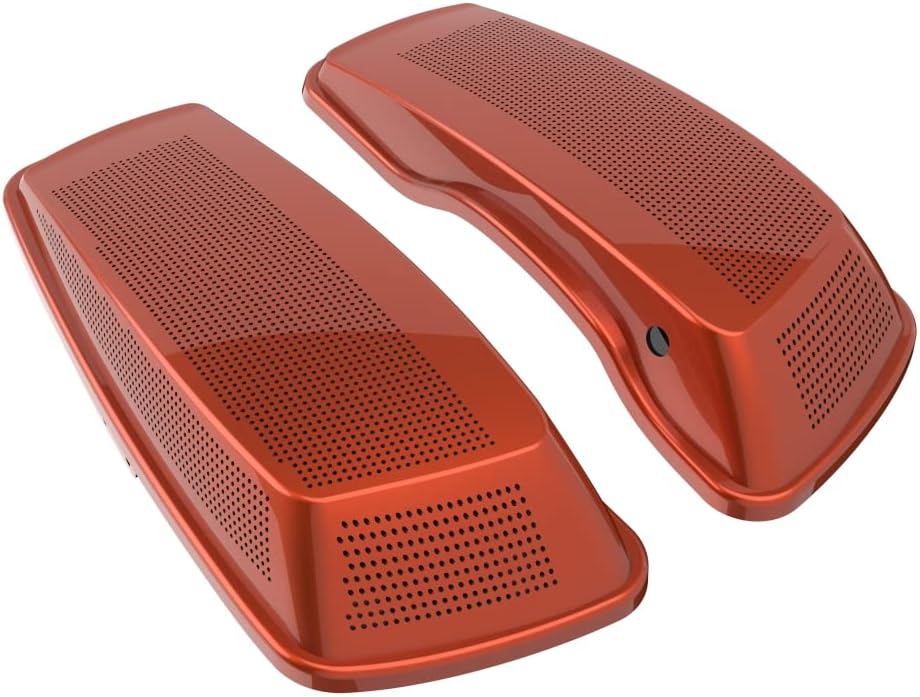 Advanblack Saddlebag Dual 6x9 Speaker lids, Audio Covers Fit for H-D Touring, Road Glide, Street Glide Special, Road King, 2014 2015 2016 2017 2018 2019 2020 2021 2022 2023