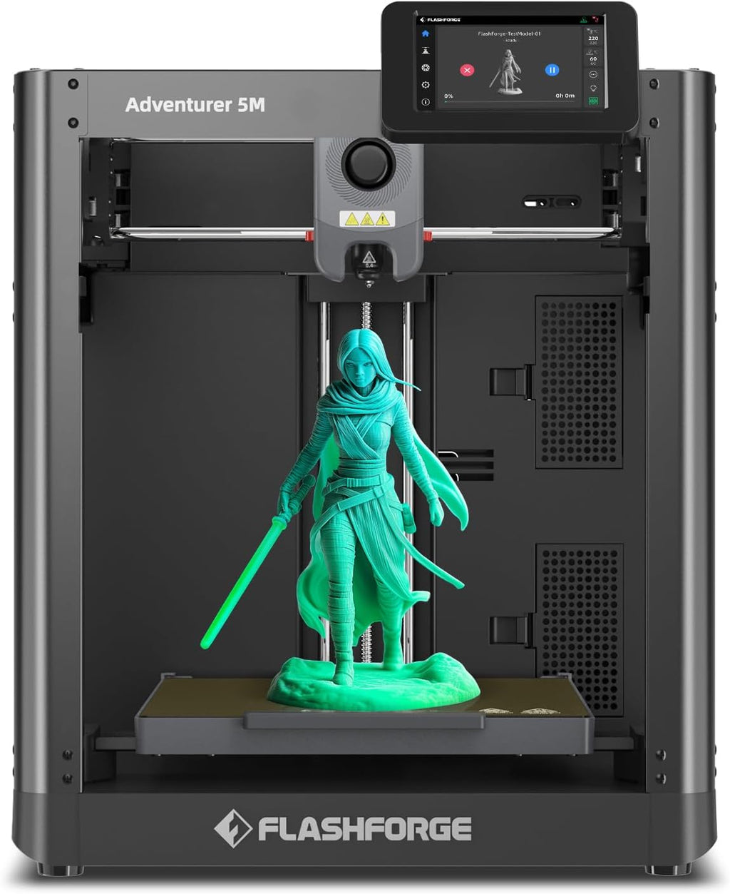 FLASHFORGE Adventurer 5M 3D Printer with Extra 1KG HS PLA Neon Yellow Filament