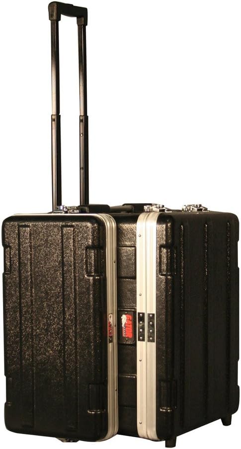 Gator Cases Soundcheck Series ATA-Style Console Rack with 4U Audio Rack and Laptop or Mixer Top Compartment (GRC-STUDIO4GO-W)