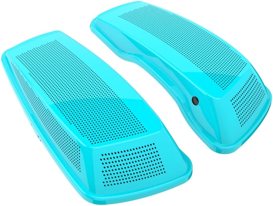 Advanblack Saddlebag Dual 6x9 Speaker lids, Audio Covers Fit for H-D Touring, Road Glide, Street Glide Special, Road King, 2014 2015 2016 2017 2018 2019 2020 2021 2022 2023