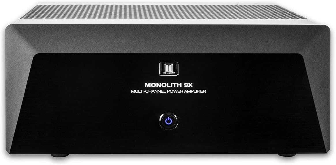 Monolith Multi-Channel Home Theater Power Amplifier - Class AB, with 9 Channels (3x200 Watts + 6x100 Watts) Into 8 Ohms, XLR and RCA Inputs
