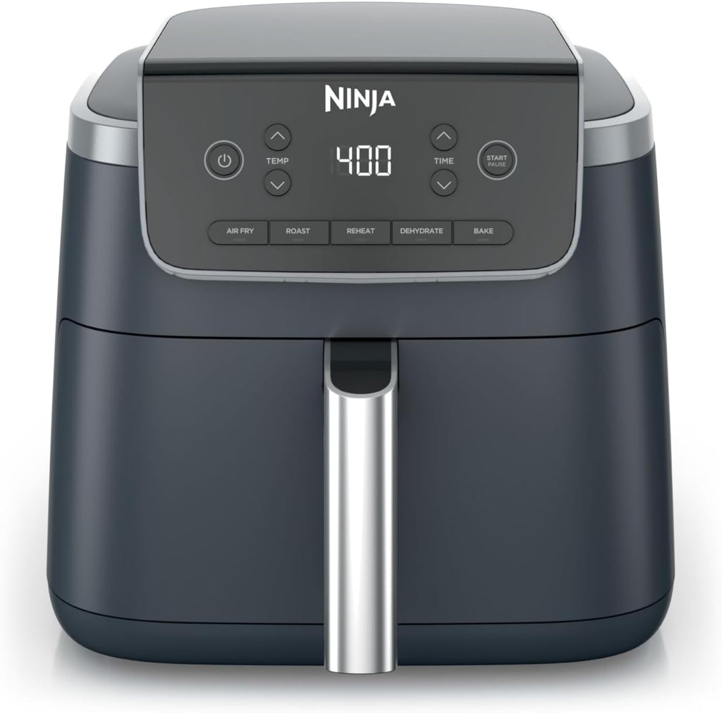 Ninja Air Fryer Pro 5-in-1 | 5 QT Capacity, Air Fry, Bake, Roast, Reheat, and Dehydrate, Air Crisp Technology | Nonstick Basket & Crisper Plate | Cyberspace | AF142BL