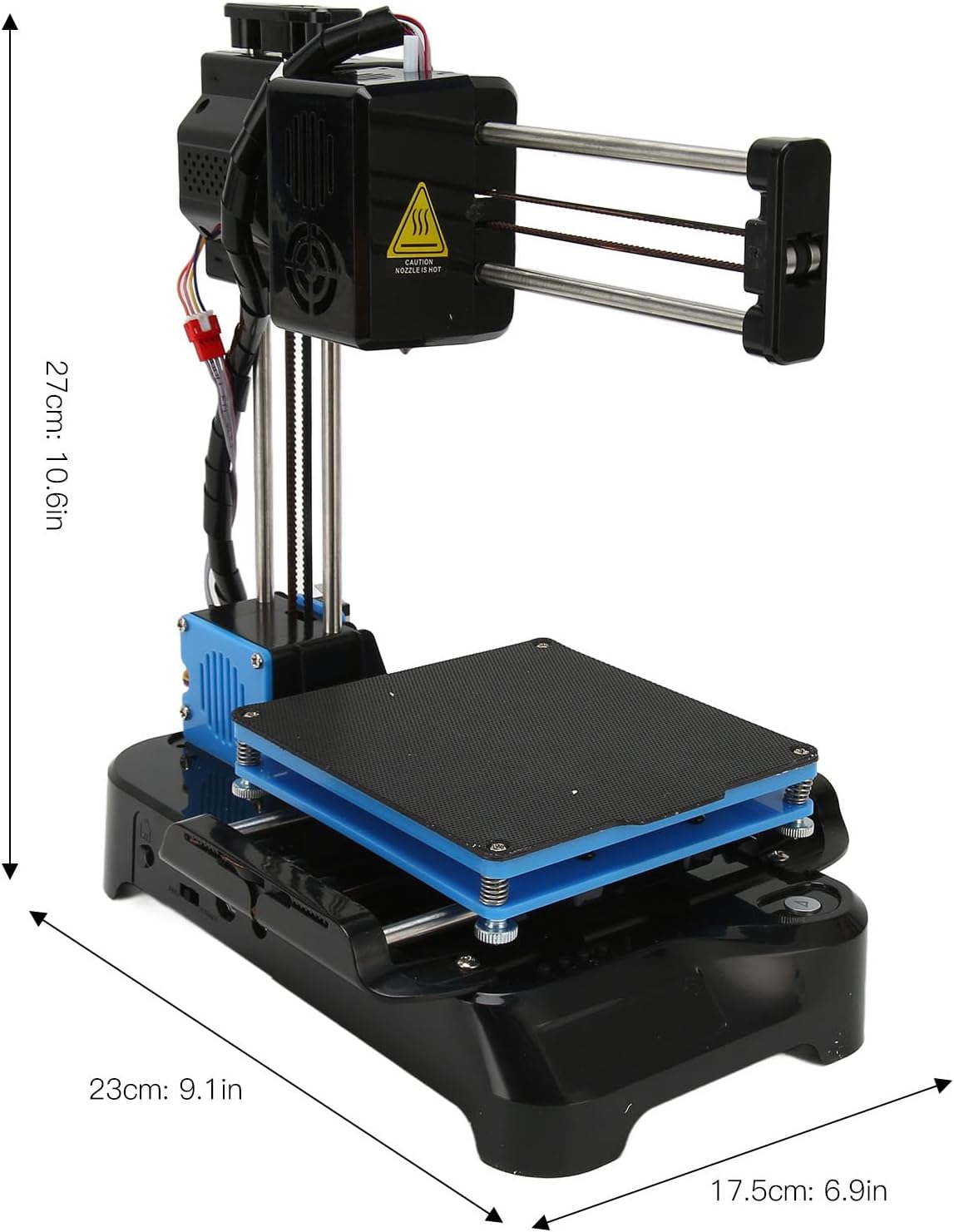 DAUERHAFT Small DIY 3D Printer Kit with Silent Motherboard, Mini High Accuracy 3D Printer for Kids, 100-240V Input Voltage, US Plug Included