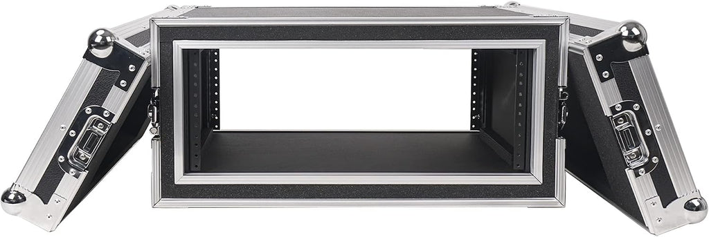 Sound Town Shock Mount 4U ATA Plywood Rack Case with 15' Rackable Depth, 4-Space Size, Pro Tour Grade (STRC-SP4US)