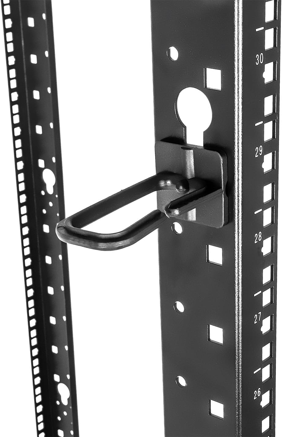 Intellinet 45U 19' 4 Post Open Frame Server Wall Mount Rack - Flatpacked, Antistatic Powder Coated Steel – for IT Network Equipment & AV Devices – 3 Yr Mfg Warranty – 716406