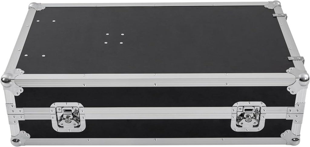14U PA DJ Rack Case, 2 Tiers PA DJ Cabinet & Audio Studio Rack With 4 Wheels Dual Work Tables Heavy Duty Mobile Studio Equipment Cabinet For DJ Pro Audio Network Gear Storage, 661Lbs Capacity