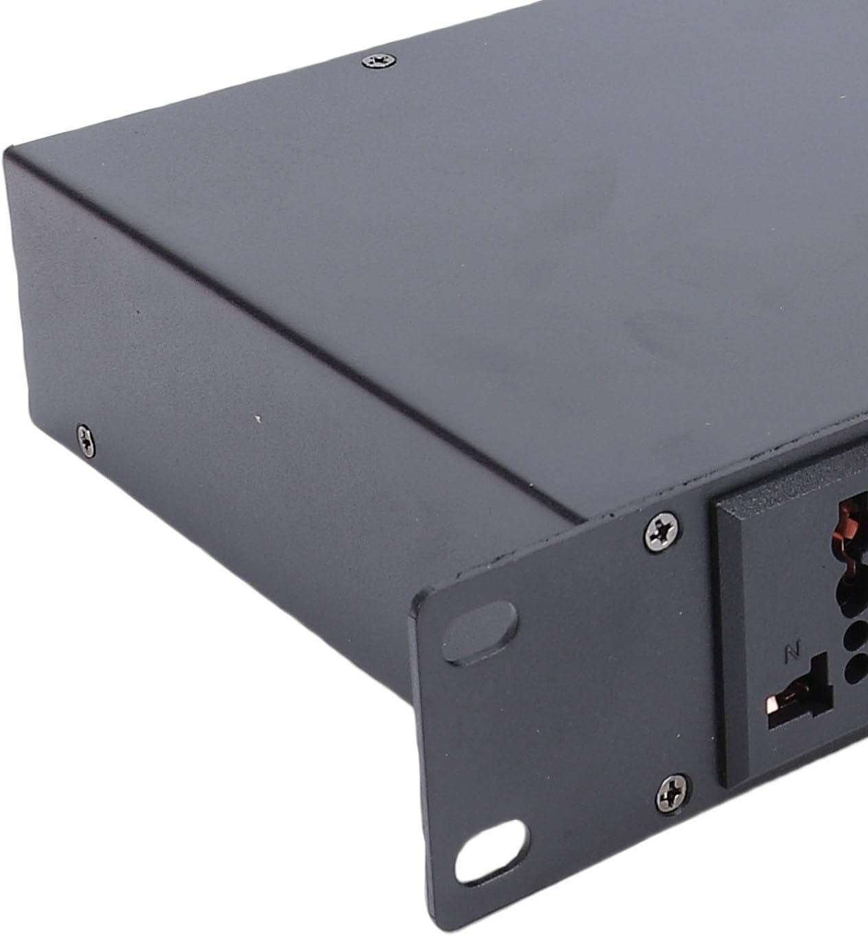 Jectse 10 Outlet Power Sequencer, High Power Audio Equipment Controller with Digital Voltage Display, for Stage Amplifier Studio PA System (US Plug)