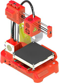 Mini 3D Printer, Desktop Printer, with Removable Build Surfaces Plate, Fully Open Source Silent,for Beginners Kids Student Educatio Filaments Print Size 100x100x100mm (Red)