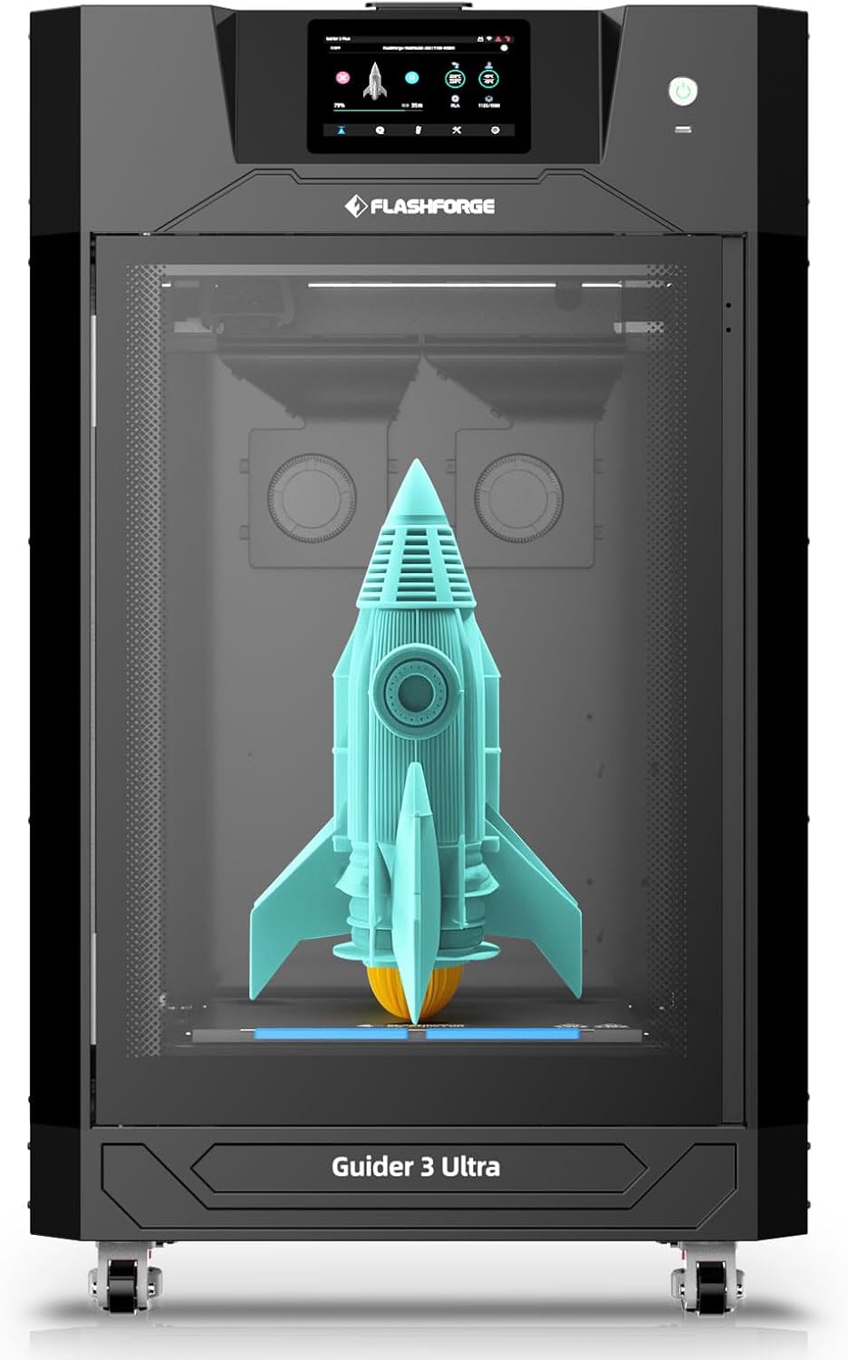 Flashforge Guider 3 Ultra Professional Level 3D Printer, 500mm/s High Speed Dual Extruder 3D Printer with Auto Leveling, Quick Release Nozzle, Filament Drying Chamber, Print Size 330 * 330 * 600mm