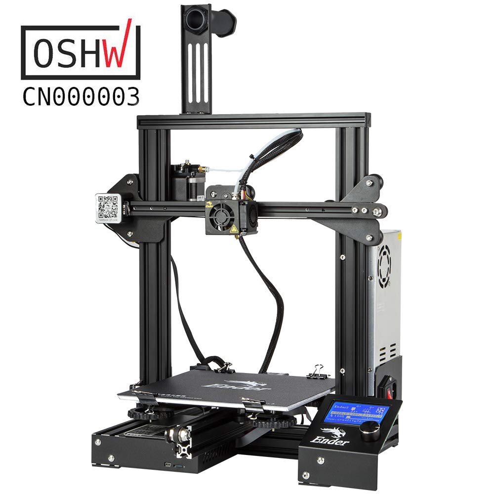 Comgrow Creality Ender 3 3D Printer and 25PCS 3D Printer Extruder Nozzles with DIY Tools