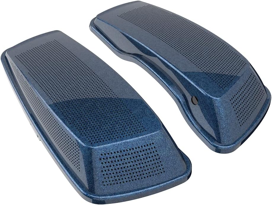 Advanblack Saddlebag Dual 6x9 Speaker lids, Audio Covers Fit for H-D Touring, Road Glide, Street Glide Special, Road King, 2014 2015 2016 2017 2018 2019 2020 2021 2022 2023