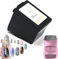 Special Inkjet Ink Cartridge for Nail Printer, 3D Color Ink Cartridge with HD Painting for 800 Nails, for Girls' Home Nails Care and Nail Art Equipment Printing Machine Pinkinkcartridge