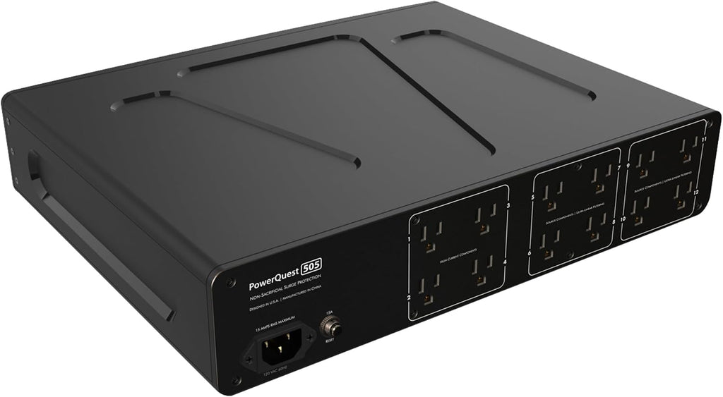 AudioQuest PowerQuest 505 12-Outlet Power Conditioner with Non-Sacrificial Surge Protection (North America)