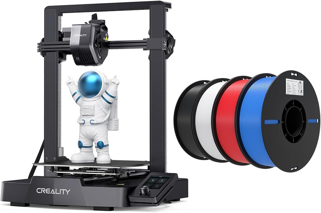 Creality Ender 3 V3 SE 3D Printer Bundle with PLA Filament 4 Packs（Black+White+Red+Blue）