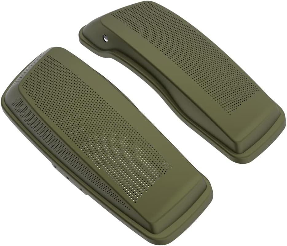 Advanblack Saddlebag Dual 6x9 Speaker lids, Audio Covers Fit for H-D Touring, Road Glide, Street Glide Special, Road King, 2014 2015 2016 2017 2018 2019 2020 2021 2022 2023