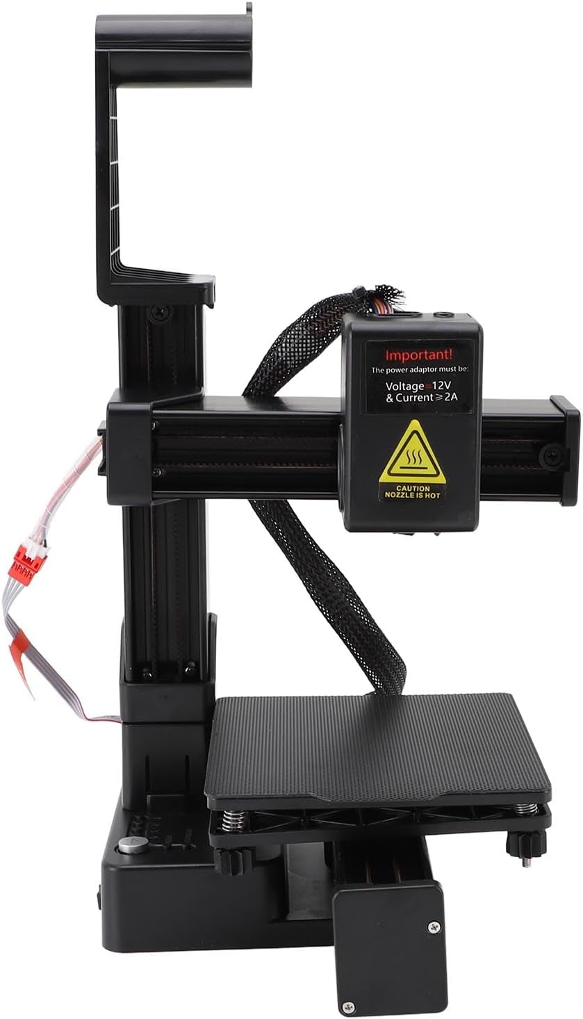 Bewinner FDM 3D Printer - Print Size 100x100x100mm, PLATPU Compatible, Removable Magnetic Platform, Open Frame Design, Compact Desktop Printer for Home, School, and Hobby Use (US Plug)