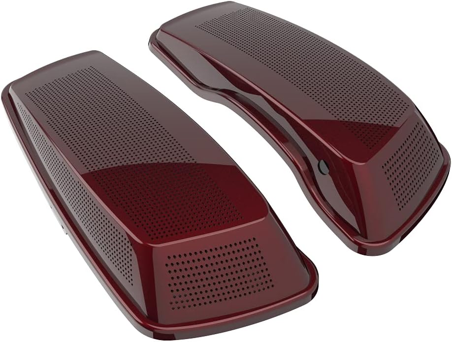 Advanblack Mysterious Red Sunglo Saddlebag Dual 6x9 Speaker lids, Audio Covers Fit for H-D Touring, Road Glide, Street Glide Special, Road King, 2014 2015 2016 2017 2018 2019 2020 2021 2022 2023