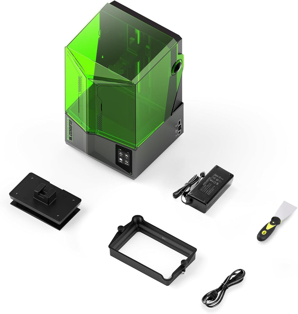ELEGOO Saturn 4 Resin 3D Printer, 10' 12K HD Mono LCD, Smart Automatic Leveling, AI Print Monitoring, Large Printing Volume 8.62 × 4.84 × 8.66 inches