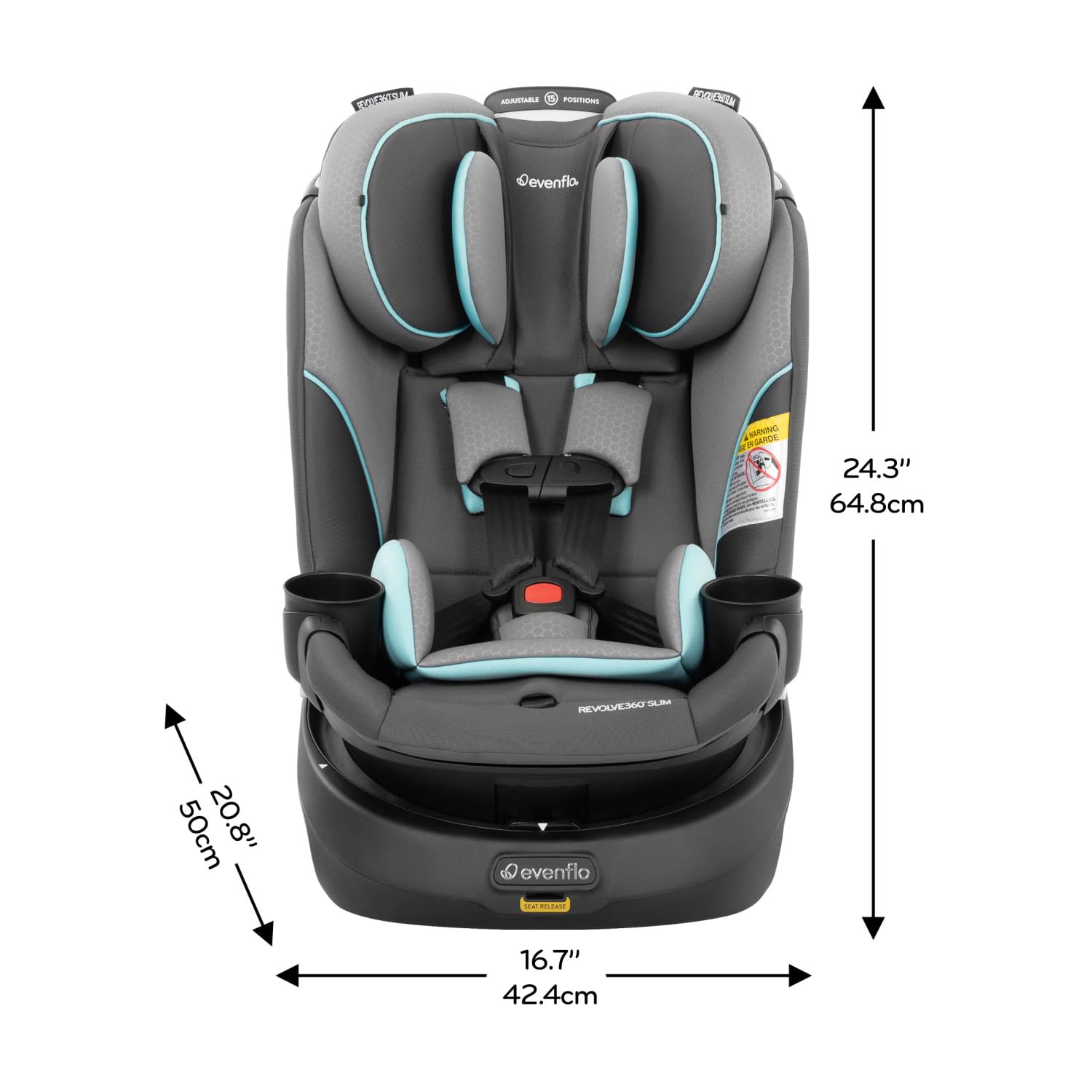 Evenflo Revolve360 Slim 2-in-1 Rotational Car Seat
