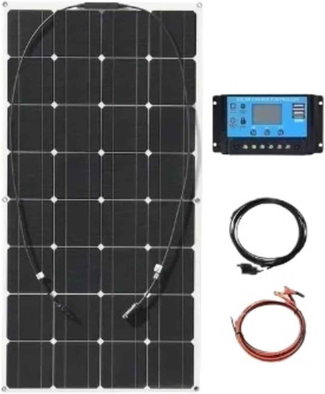 2000W Solar Panel System Kits for Home with 100A Solar Panel Charge Controller 1000W 2000W (1PCS with Controller)