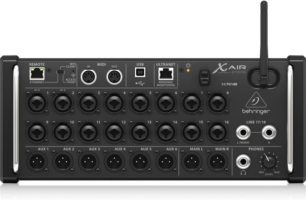 Behringer XAir XR18 18-Channel 12-Bus Portable Digital Mixer for iPad or Android Tablet, Bundle With Gator Cases Padded Nylon Bag Custom Fit for Behringer X-AIR Mixer,