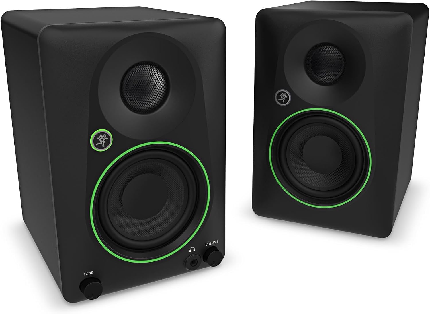 Mackie CR4.5 4.5' Creative Reference Powered Studio Monitors with Tone Knob and Location Switch — Active Speakers for Music Production, Desktop Computer, Gaming, HiFi Listening