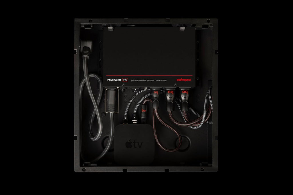 AudioQuest PowerQuest TV3 3-Outlet Non-Sacrificial Surge Protector for Wall-Mounted TVs