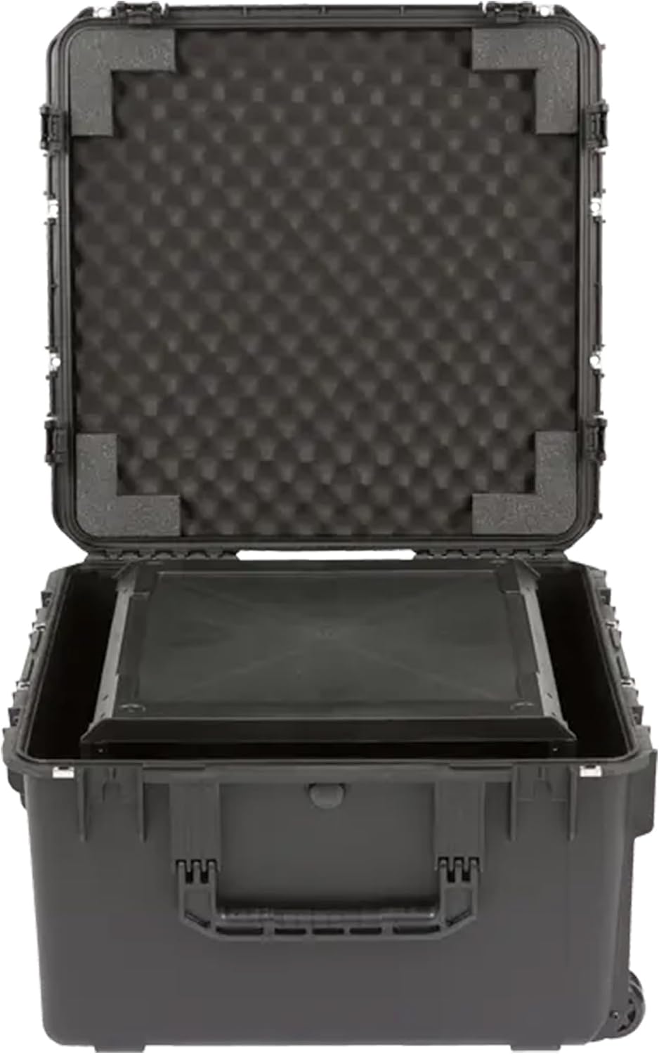 SKB iSeries 6U Fly Rack, Waterproof Polypropylene Hard Case with Durable Latches for Travel and Storage, Ideal for Musicians, 20 Inch, Black