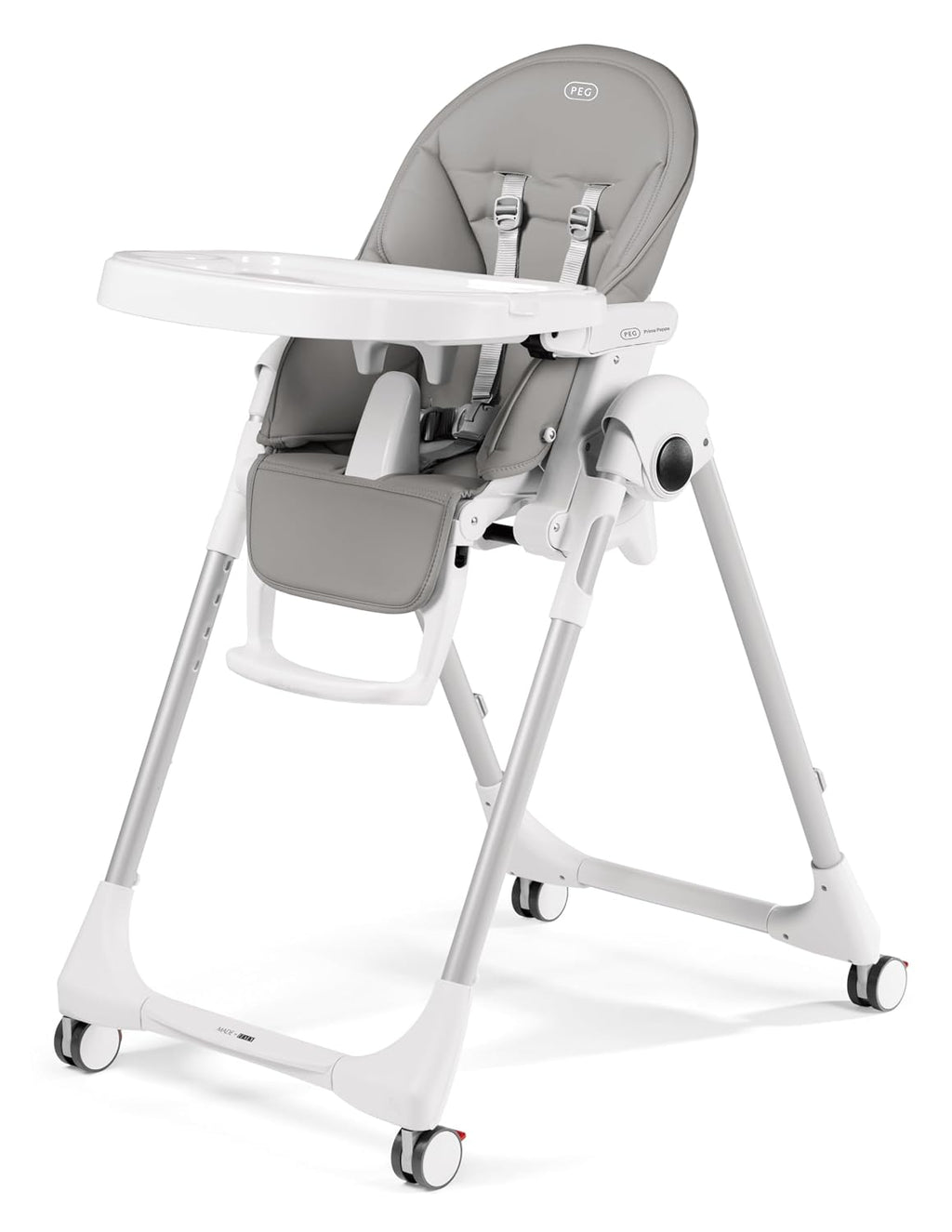 Peg Perego Prima Pappa Zero 3 - High Chair - for Children Newborn to 3 Years of Age - Made in Italy - Ice (Grey)
