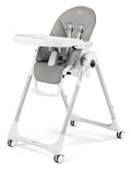 Peg Perego Prima Pappa Zero 3 - High Chair - for Children Newborn to 3 Years of Age - Made in Italy - Ice (Grey)