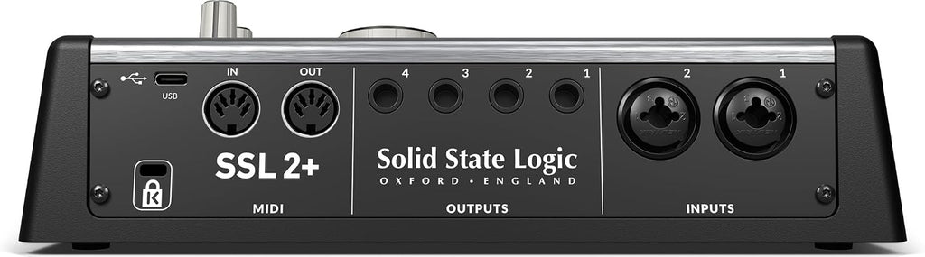 Solid State Logic SSL 2 Plus MKII USB Audio Interface with Dual Headphones, Four Balanced Outputs, and Class-Leading Mic Preamps