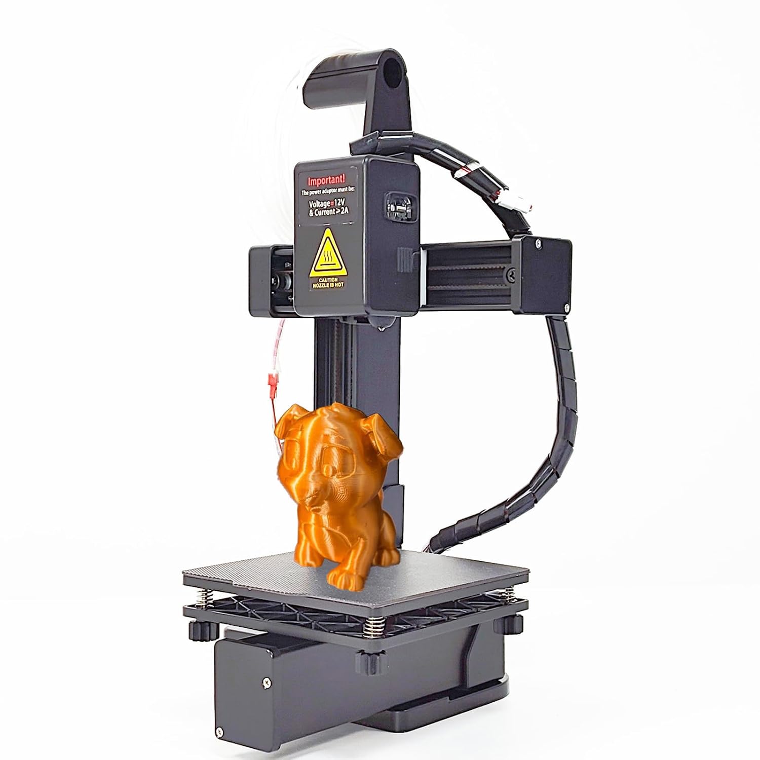 Mini 3D Printer for Beginners, High Accuracy Fast Heating Compact 3D Printing Machine, Quick Assembly, 3D Printer Easy for Kids, Print Size 4 x 4 x 4inch (US Plug)