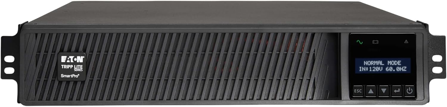 Eaton Tripp Lite Series SMART750RMXL2U 750VA Rack Mount UPS Battery Backup, Pure Sine Wave, 750W, Extended Run & Network Card Option, 8 Outlets, 120V, AVR, Uninterruptible Power Supply