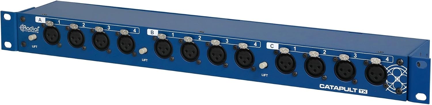 Radial Catapult Rack TX 12-channel Cat 5/6 Analog Audio Snake