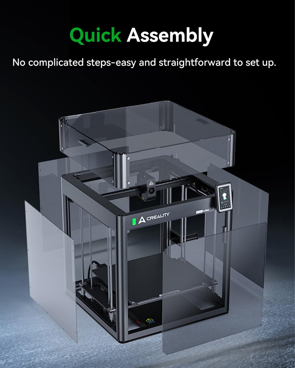 Creality Ender 5 Max Cover, Constant Temperature 3D Printer Protective Enclosure, Dustproof Noise Reduce Transparent Tent for Ender 5 Max