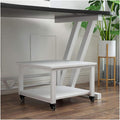 Printer Stand Easy to Move Printer Stand Super Load Printer Desk Under Desk Printer Stand with 4 Wheels for Mini 3D Printer for Home,Office/White-B/50 * 40 * 28Cm (White b)