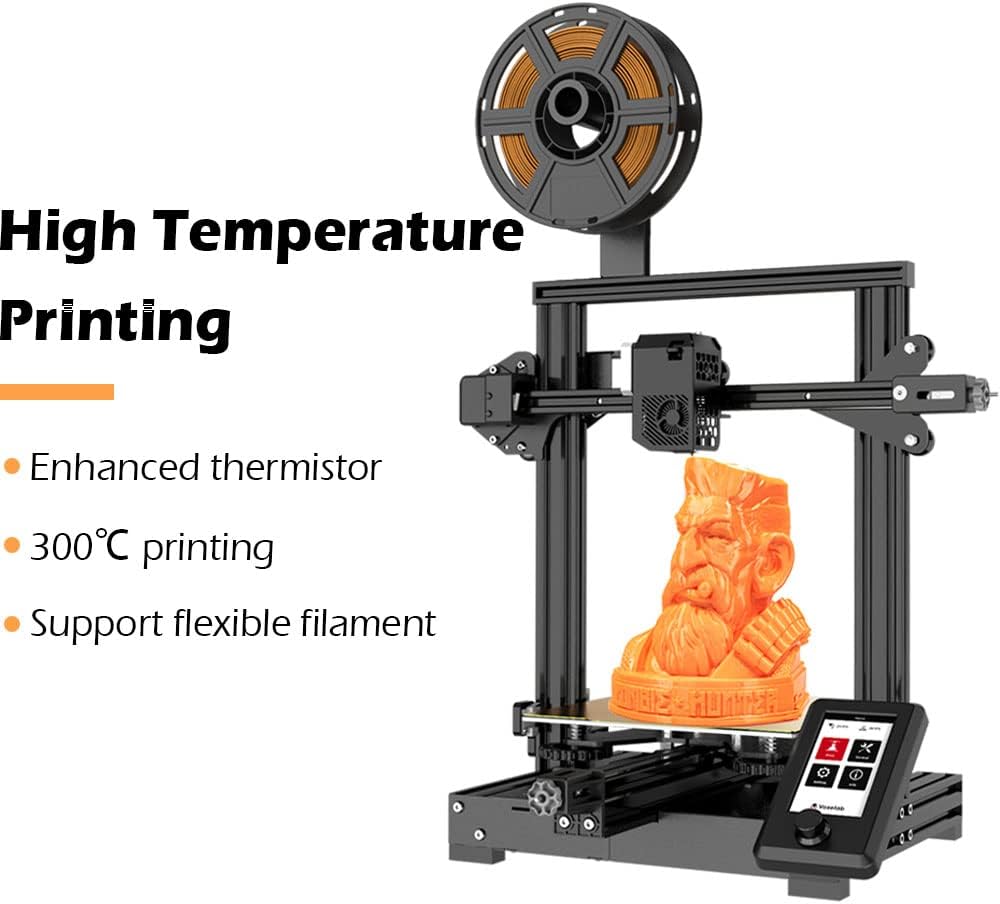 Voxelab Upgraded Aquila X3, FDM 3D Printer 25-Point Auto Leveling and Removable Magnetic PEI Steel Platform, Speed up to 200mm/s, 220×220×250mm Printing Size (Aquila S2)