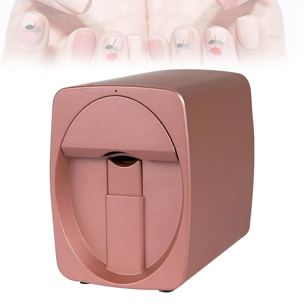 3D Nail Printer for Kids Beginners Safe Portable Device Salon-Grade Mobile Nail Printer,30s Fun Painting, 1000+ Cartoon Designs,with 2 Ink Cartridges, Each Cartridge Can Print 300 Nails B