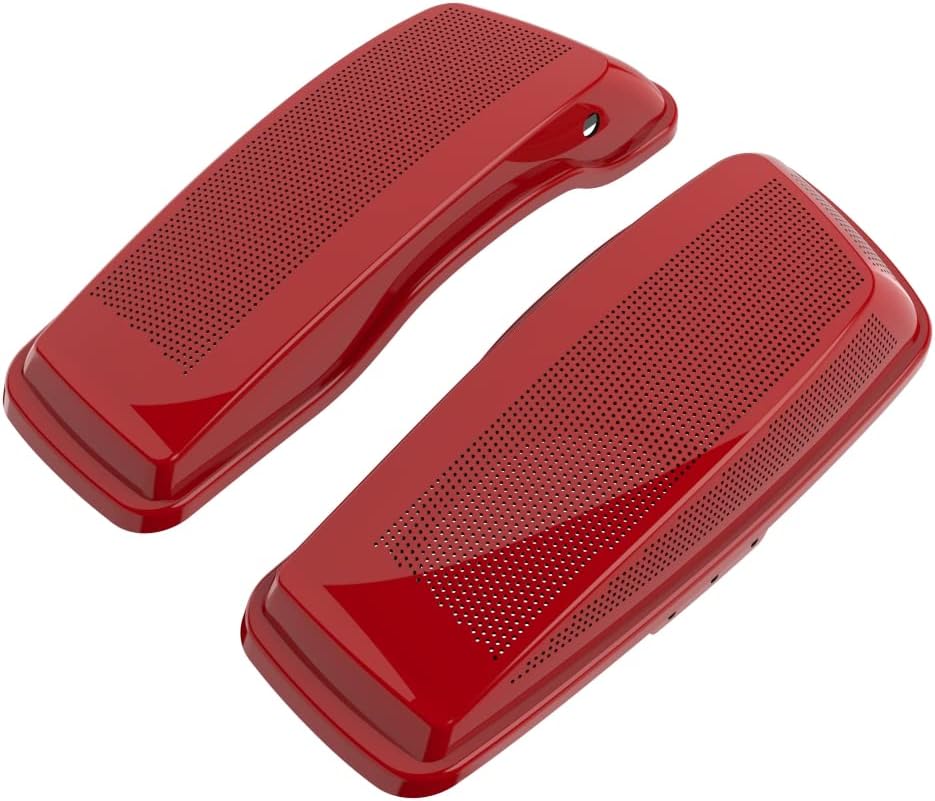 Advanblack Saddlebag Dual 6x9 Speaker lids, Audio Covers Fit for H-D Touring, Road Glide, Street Glide Special, Road King, 2014 2015 2016 2017 2018 2019 2020 2021 2022 2023