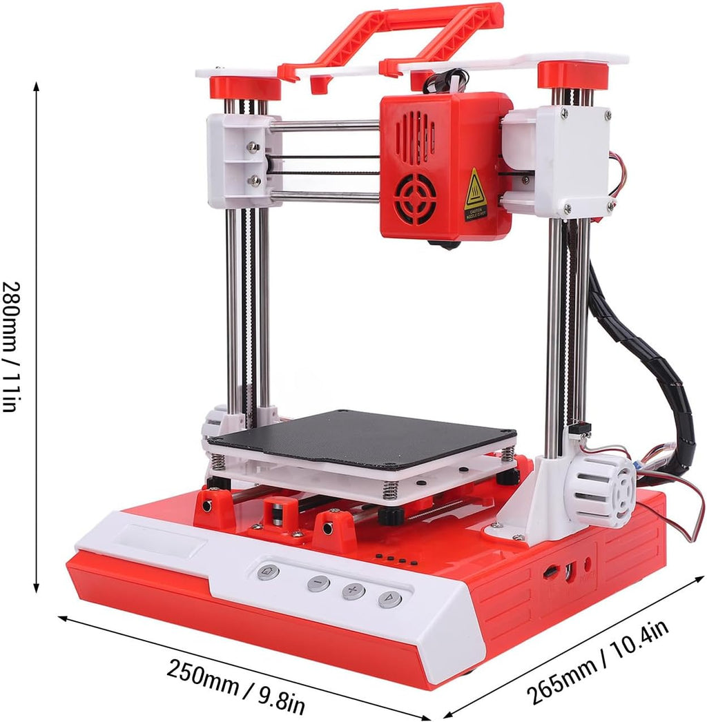 Gonetre 3D Printer for Beginners High Speed High Frequency DIY 3D Printing Machine with 100x100x100mm Printing Size, for Hobbyists Kids Adults PLA Filament Compatible (US Plug)