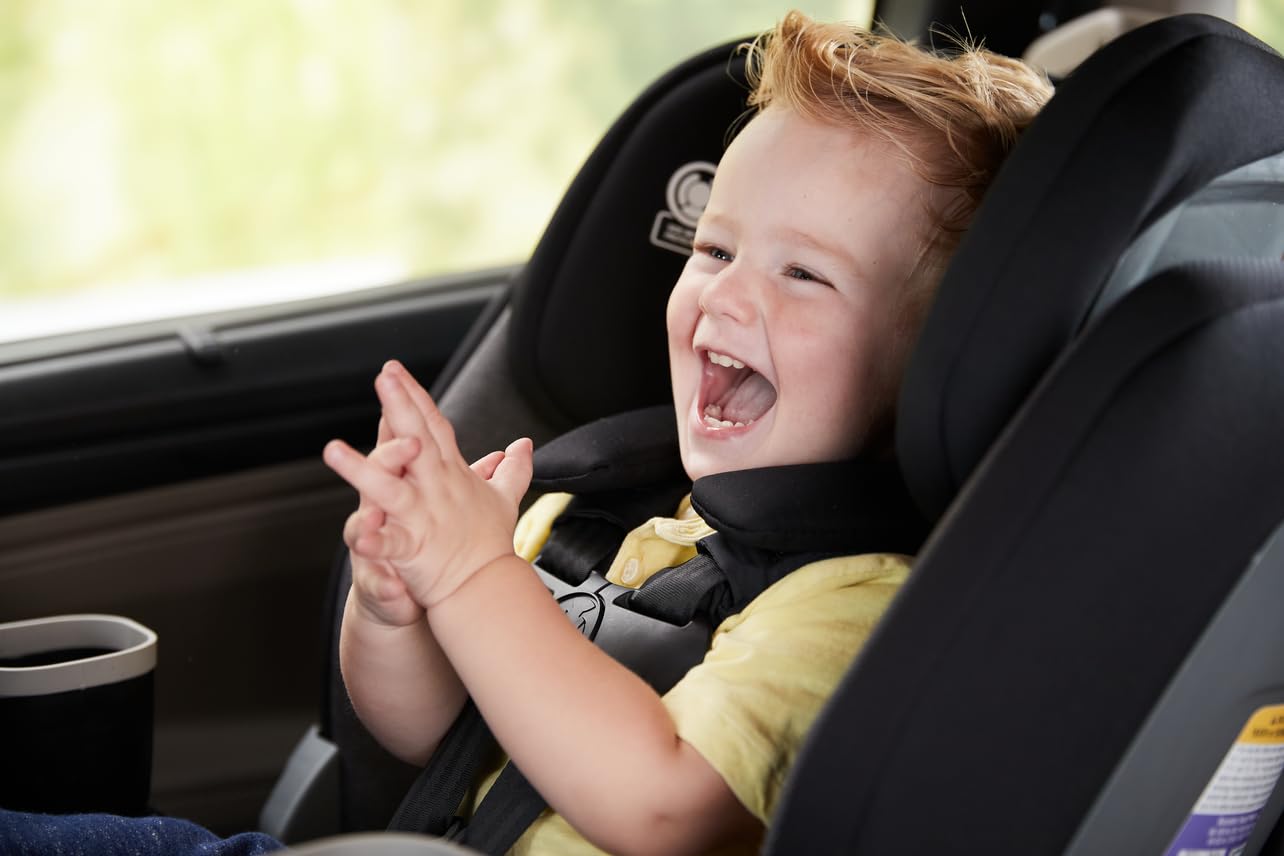 Safety 1st Turn and Go 360 ST Rotating All-in-One Convertible Car Seat, SafetySwivel Technology, SecureTech Installation, 3-in-1 Rear-Facing, Forward-Facing, Booster, 5-100 lbs, Dark Triad