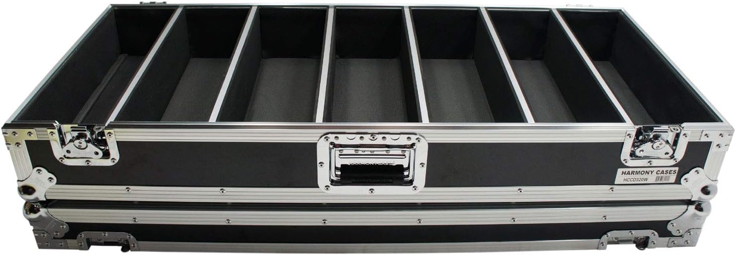 Harmony Audio HCCD320W 320 Jewel or 960 Sleeve CD Transport Road Travel Case Wheels