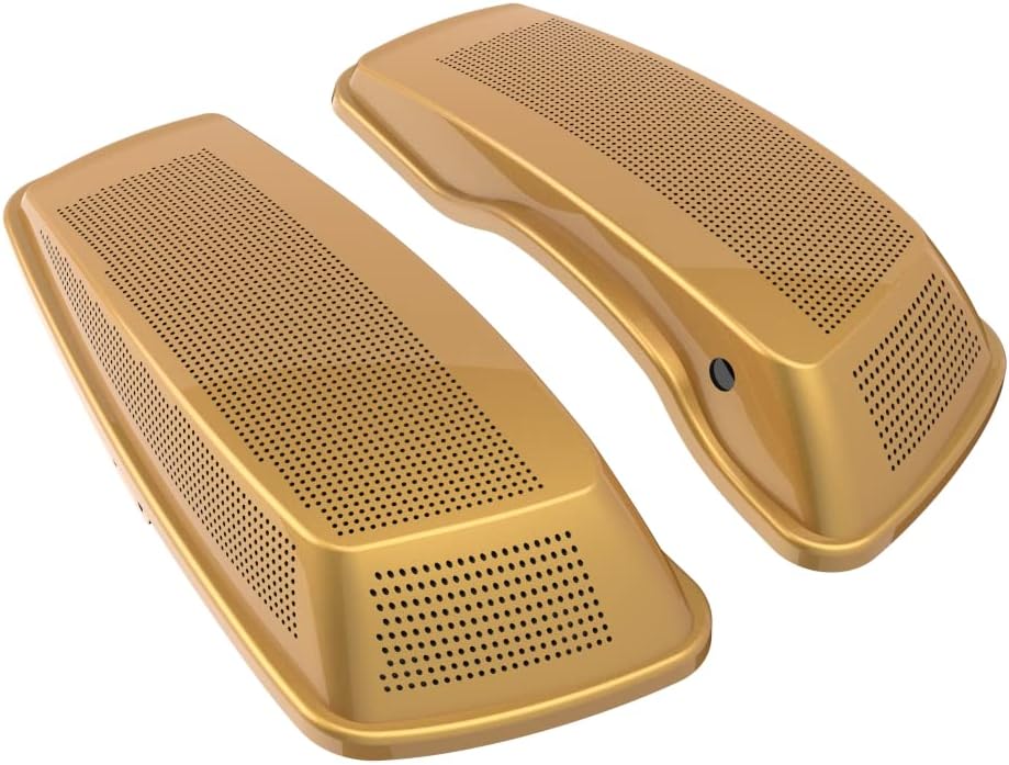 Advanblack Saddlebag Dual 6x9 Speaker lids, Audio Covers Fit for H-D Touring, Road Glide, Street Glide Special, Road King, 2014 2015 2016 2017 2018 2019 2020 2021 2022 2023