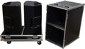 Harmony Audio Cases HC2EON15C Pro DJ Rolling Road Case Compatible with (2) JBL EON615 Speakers