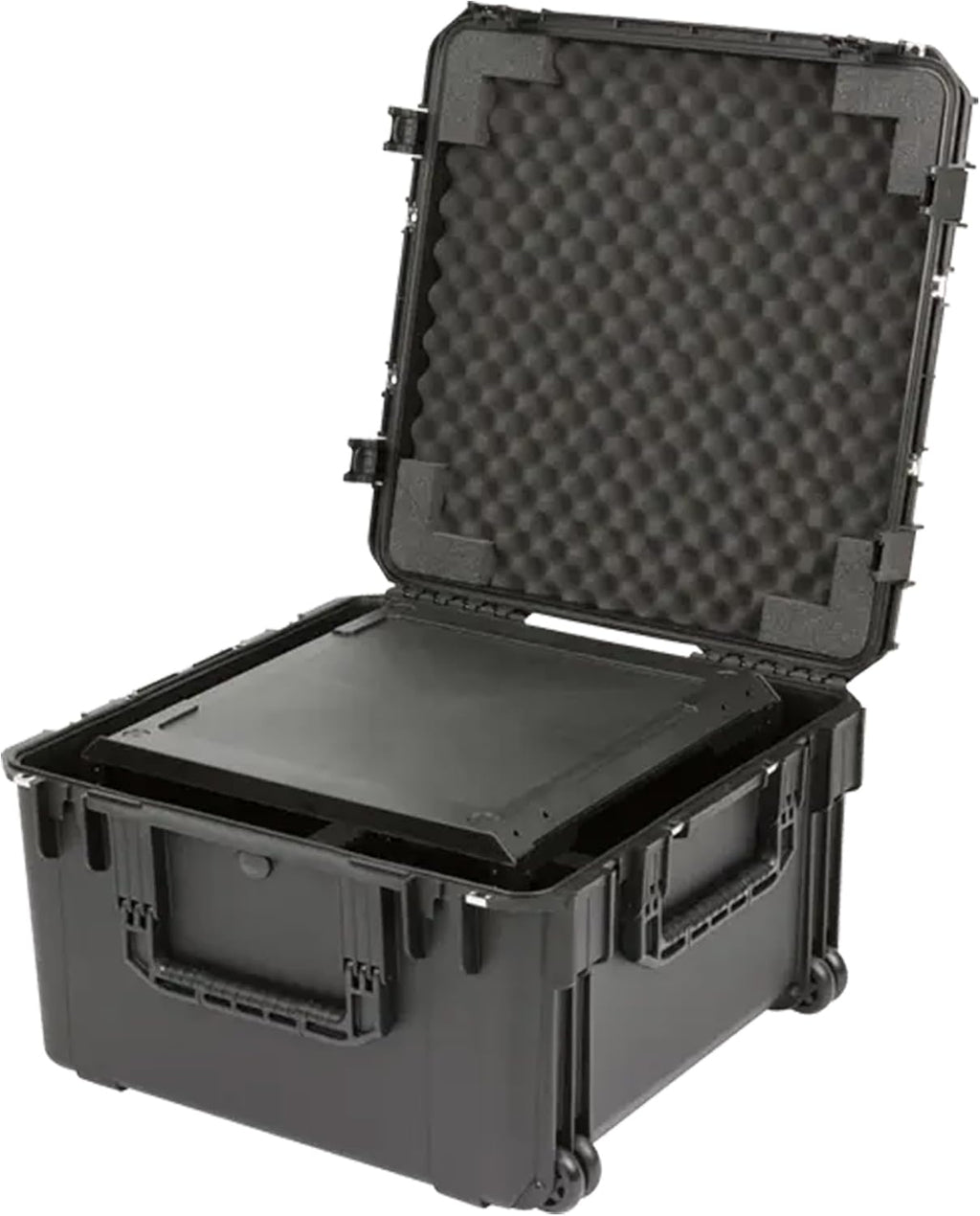 SKB iSeries 6U Fly Rack, Waterproof Polypropylene Hard Case with Durable Latches for Travel and Storage, Ideal for Musicians, 20 Inch, Black