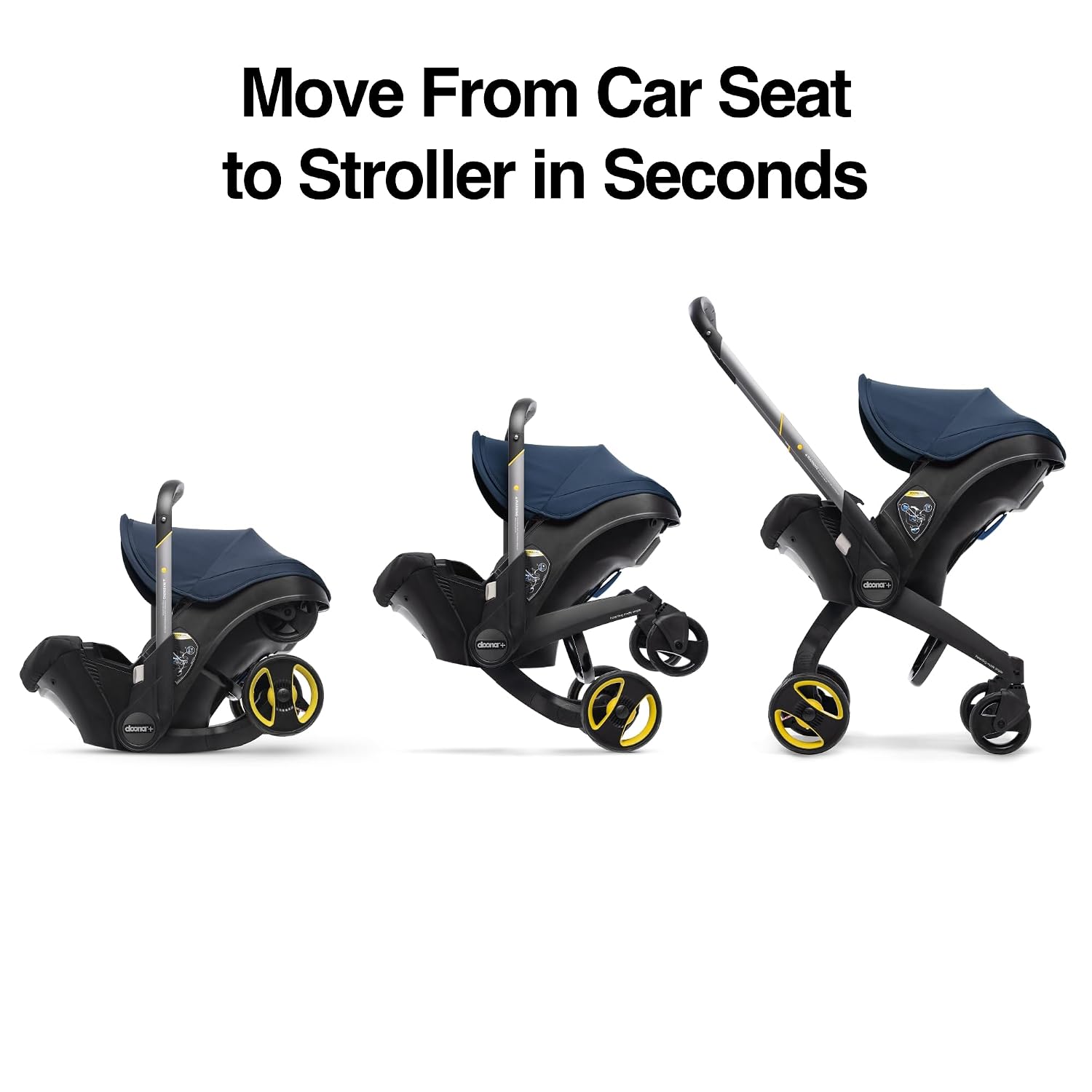 Doona Car Seat & Stroller, Deep Blue - All-in-One Travel System