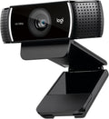 Logitech C922x HD Pro PC Webcam, Full HD 1080p/30fps or 720p/60fps Video,HD Light Correction,Works with Microsoft Teams,Google Meet,Nintendo Switch 2's New GameChat Mode,Mac/Tablet- Black, Pack of 10