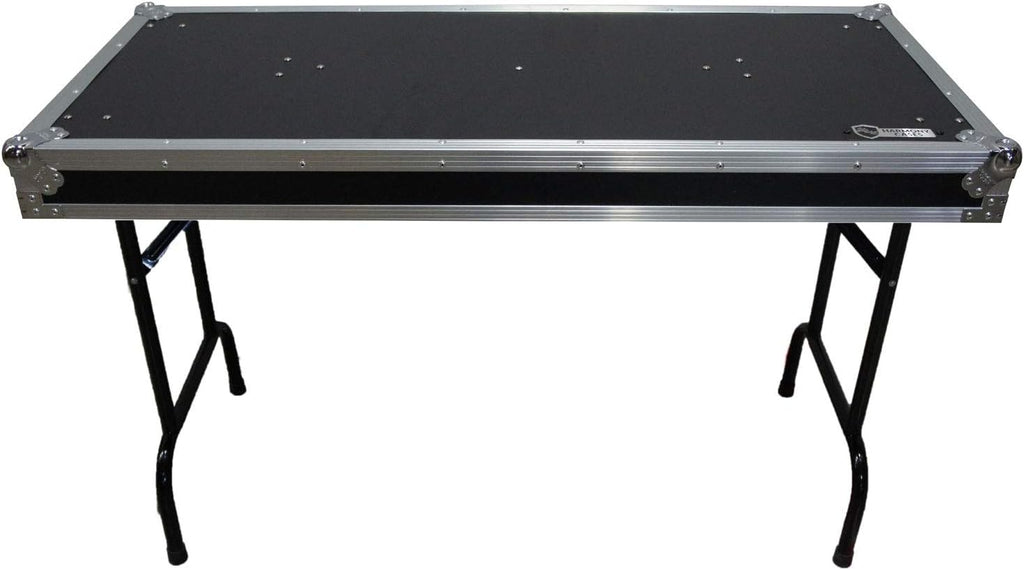 Harmony Audio HCTABLE48 Portable 48' Wide DJ Workstation Table 30' Height Fast Setup