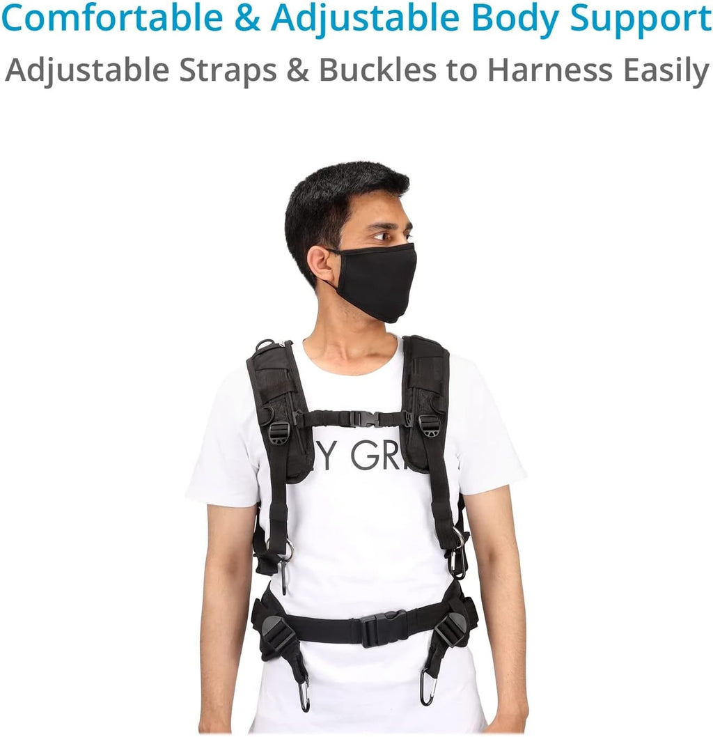 PROAIM Cube Universal Jacket for Field Audio Recorder Bags | Adjustable Vest for Sound Recordists, Soundmen & Audio Mixers - Comes with Accessory Pockets for Often Used Tools (JK-CBUH-01)